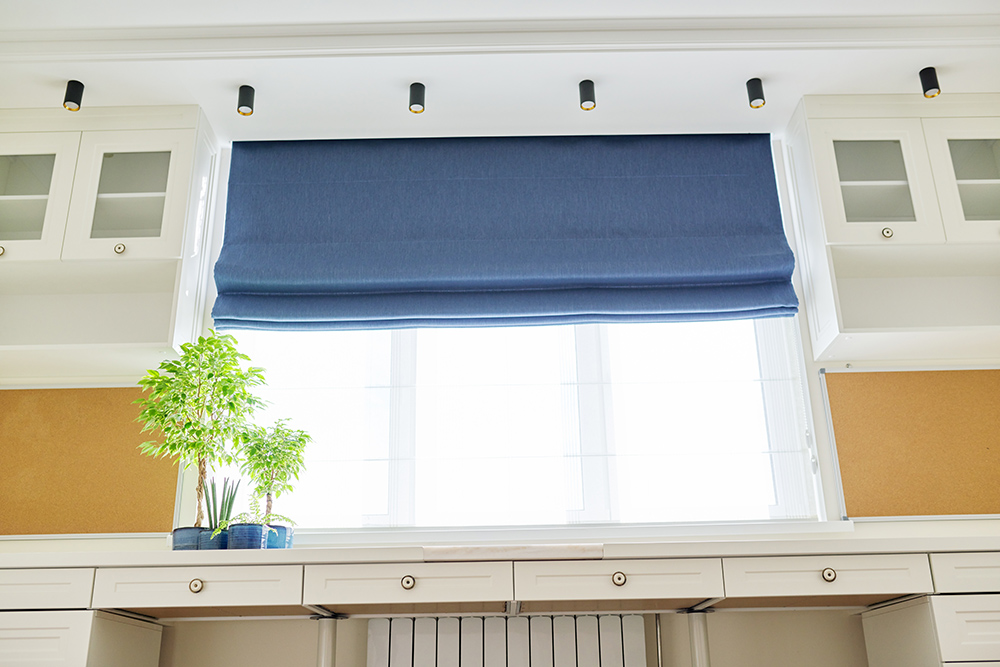 Roman Blinds Blue