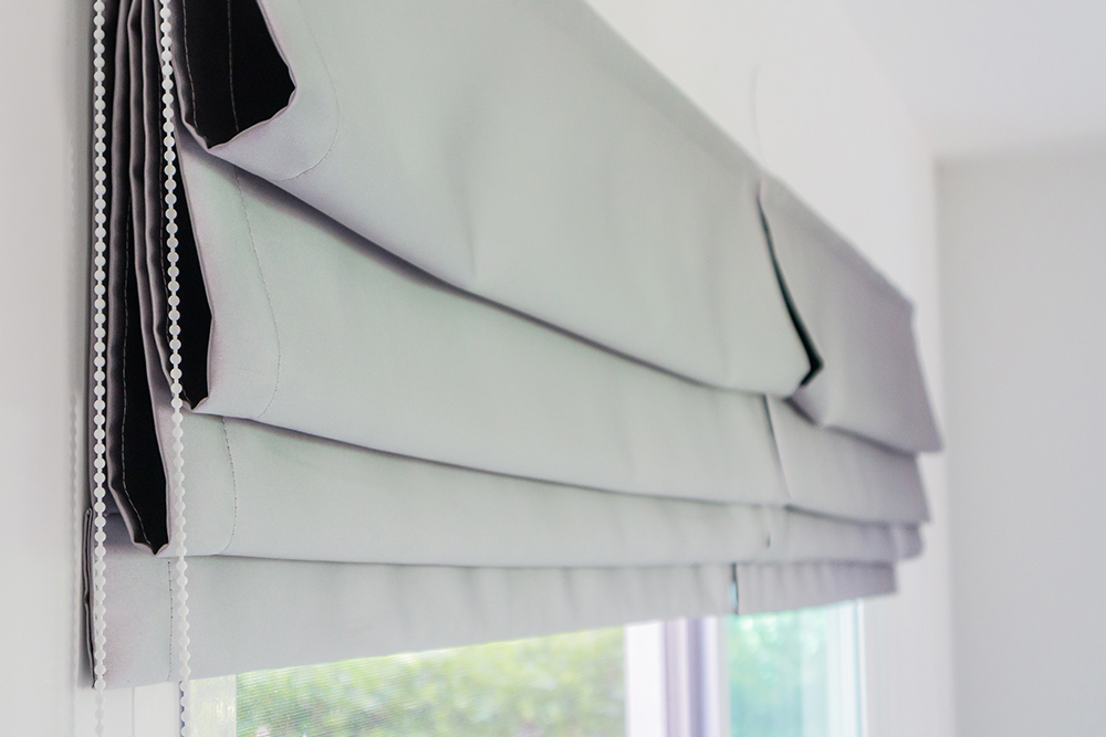 Roman Blinds Grey