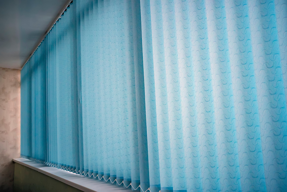 Vertical Blinds blue